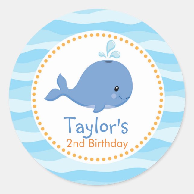 Sous Les Stickers Sea Favor (Baleine Bleue) (Devant)