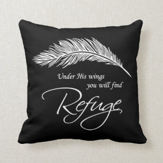 Sous Ses Ailes, Vous Trouverez Refuge Jeu Oreiller