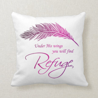 Sous Ses Ailes, Vous Trouverez Refuge Jeu Oreiller