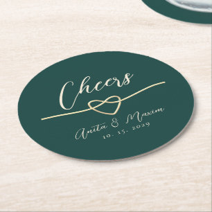 Sous-verre de mariage Tchin