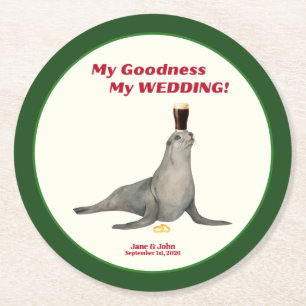 Sous-verre en papier de mariage Stout Irlandais