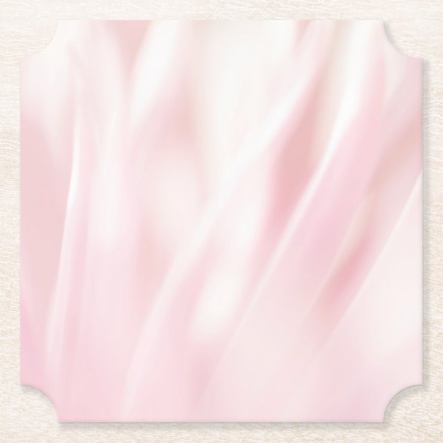 Sous-verre en papier rose brossé (Devant)