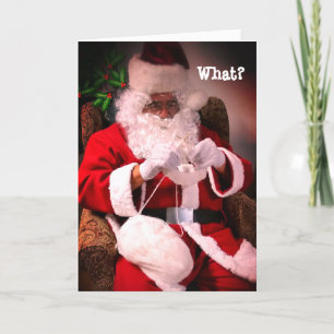 Sous-vêtements pour la carte de Noël de Mme Santa