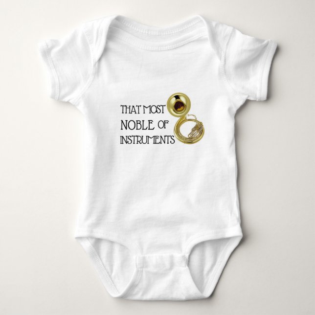 Sousaphon Baby Bodysuit Strampler (Vorderseite)
