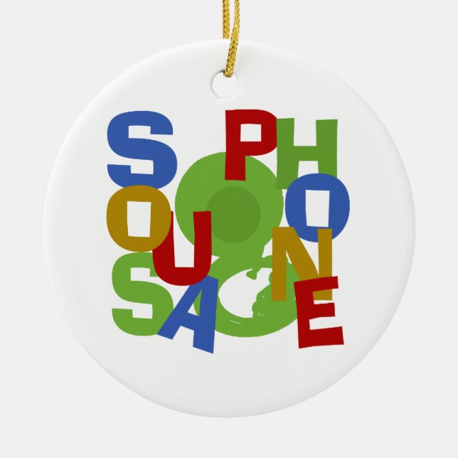 Sousaphon-Foto Keramikornament (Vorne)