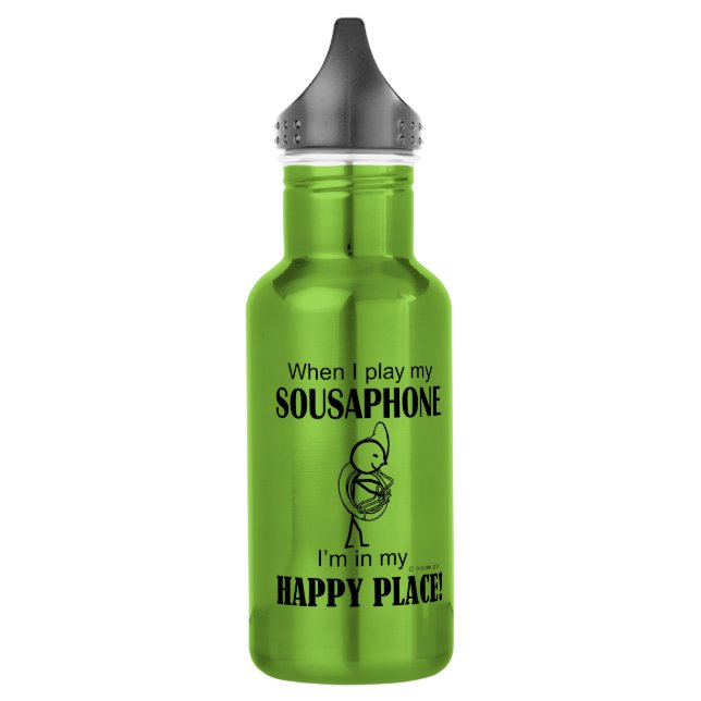 Sousaphone Happy Place Edelstahlflasche (Links)