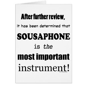 Sousaphone instrument le plus important
