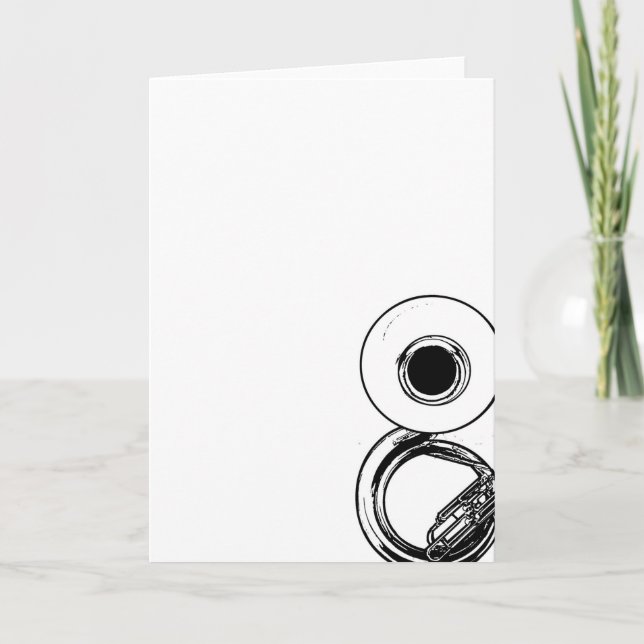 Sousaphone-Karte Karte (Vorderseite)