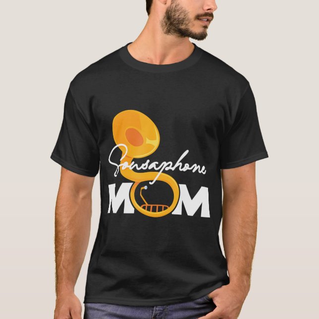 Sousaphone Mama Marching Band Musical Instrument T-Shirt (Vorderseite)