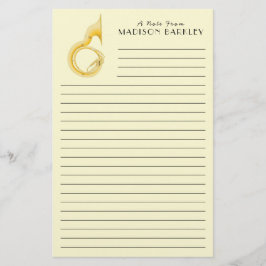 Sousaphone Marching Band Music Teacher Musiker Briefpapier