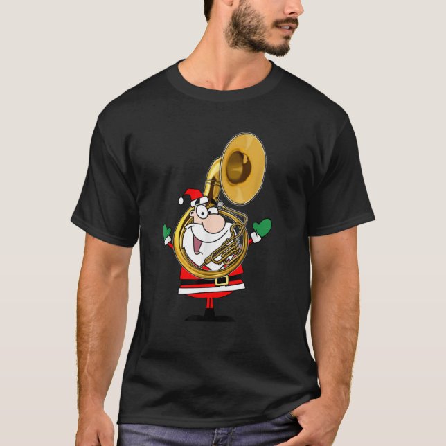 Sousaphone Marching Band Weihnachtsgeschenk für T-Shirt (Vorderseite)