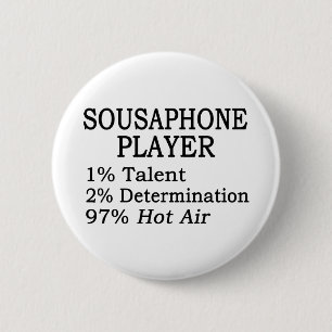 Sousaphone Player Hot Air Button