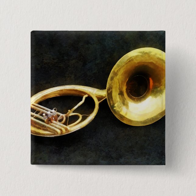 Sousaphone-Stillleben Button (Vorderseite)