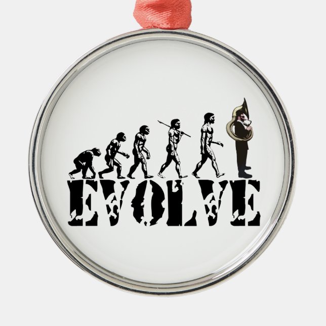 SousaphoneTubatubas-Evolutions-Musical-Kunst Ornament Aus Metall (Vorne)