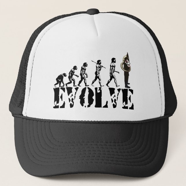 SousaphoneTubatubas-Evolutions-Musical-Kunst Truckerkappe (Vorderseite)