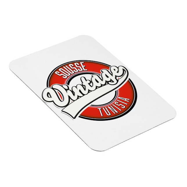 Sousse tunisia Vintages Logo Magnet (Rechte Seite)