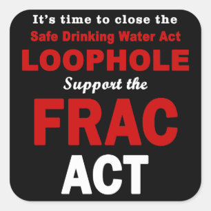 Soutenez la Loi de FRAC - autocollants carrés