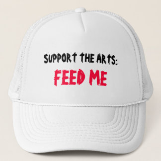 SOUTENEZ LES ARTS : ALIMENTEZ-MOI le casquette
