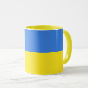 Soutenez l'Ukraine Café Mug drapeau ukrainien