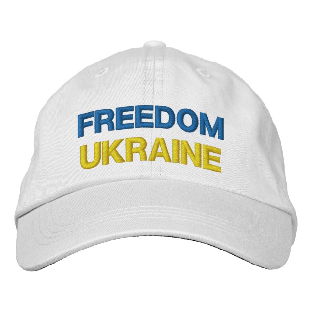 Soutenez l'Ukraine Casquette brodé Casquette de ba (Devant)
