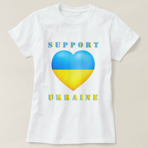 Soutenez l'Ukraine T-shirt drapeau de la liberté