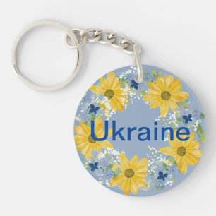Soutenez l'Ukraine Wreath Couleurs du drapeau ukra
