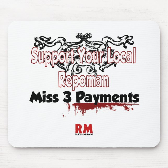 Soutenez votre tapis de souris local de repoman (Devant)