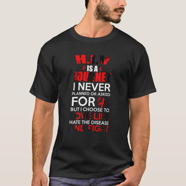 Soutenir la sensibilisation au VIH T-shirt (Devant)