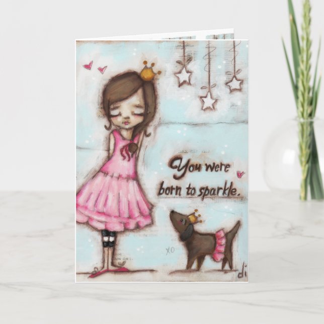 Soutenu pour miroiter - carte d'anniversaire (Devant)