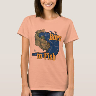 Soutenu pour pêcher le T-shirt de pêche
