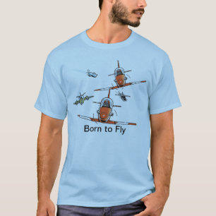 Soutenu pour piloter le T-shirt d'aviateur