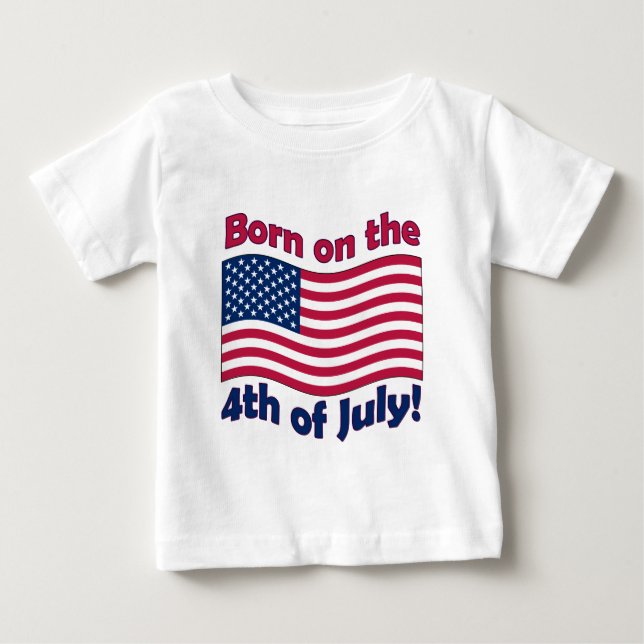 Soutenu sur 4 juillet	le T-shirt infantile (Devant)