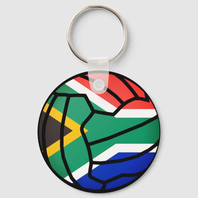 South Africa Flag  Ball Design Netball Schlüsselanhänger (Vorderseite)