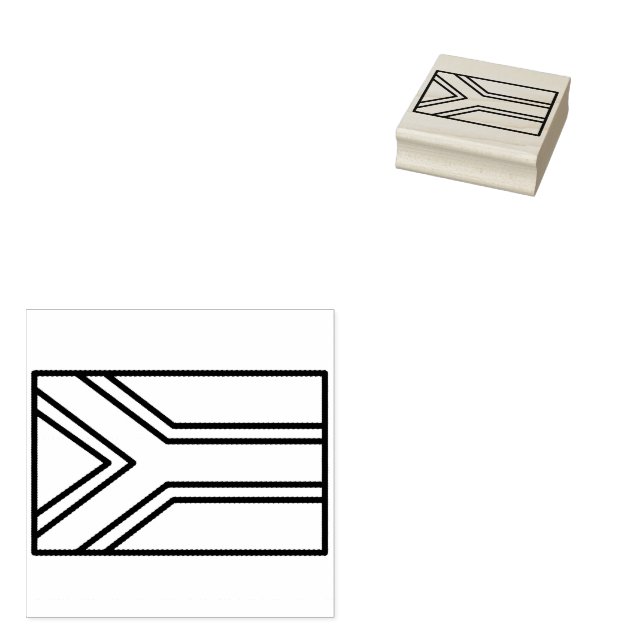 South Africa Flag Gummistempel (Stempel)