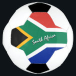 South Africa Football & African Flag / Sport Fußball<br><div class="desc">Fußball-Ball: Südafrika & Südafrikanische Flagge Fußball personalisierter Name - Liebe mein Land,  Lieblingsteam,  Parkmeister,  Patrioten / Sportfans</div>