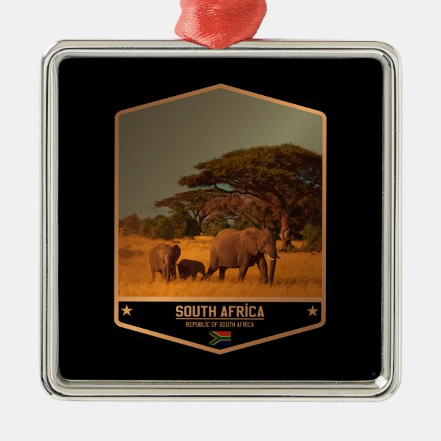 South Africa Ornament Aus Metall (Vorne)
