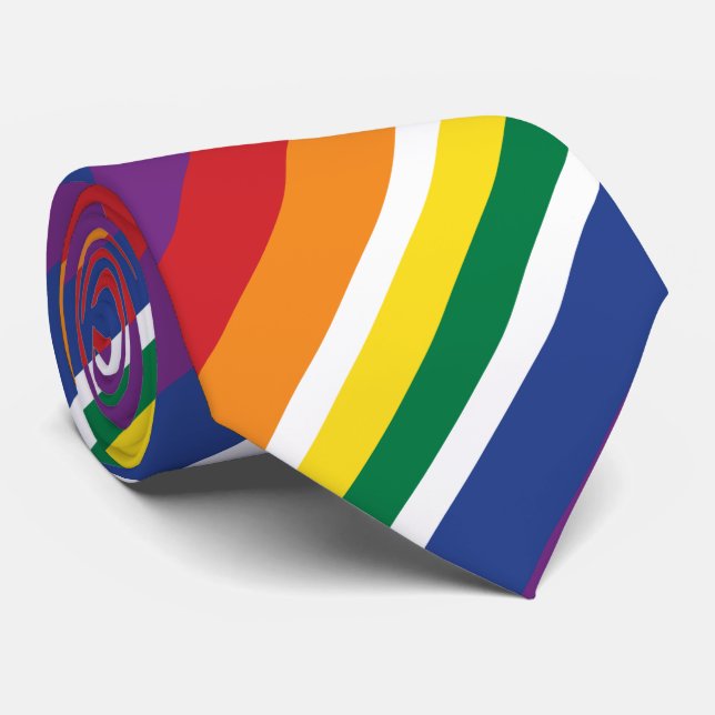 South Africa Rainbow Colors Krawatte (Gerollt)