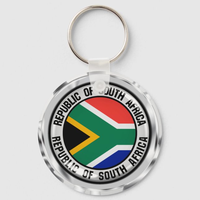 South Africa Round Emblem Schlüsselanhänger (Vorderseite)