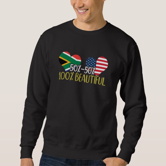 South African American Pride Black Beauty African  Sweatshirt (Vorderseite)