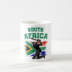 South African Cricket, South Africa Flag Flag Fan Kaffeetasse