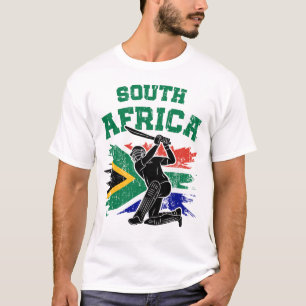 South African Cricket, South Africa Flag Flag Fan T-Shirt
