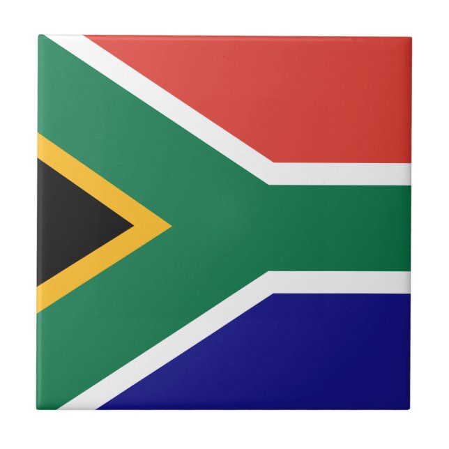 South African Flag Fliese (Vorderseite)