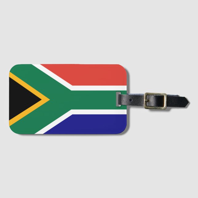 South African Flag Gepäckanhänger (Vorderseite (Horizontal))