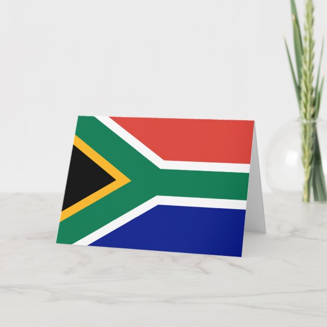 South African Flag Karte (Vorderseite)