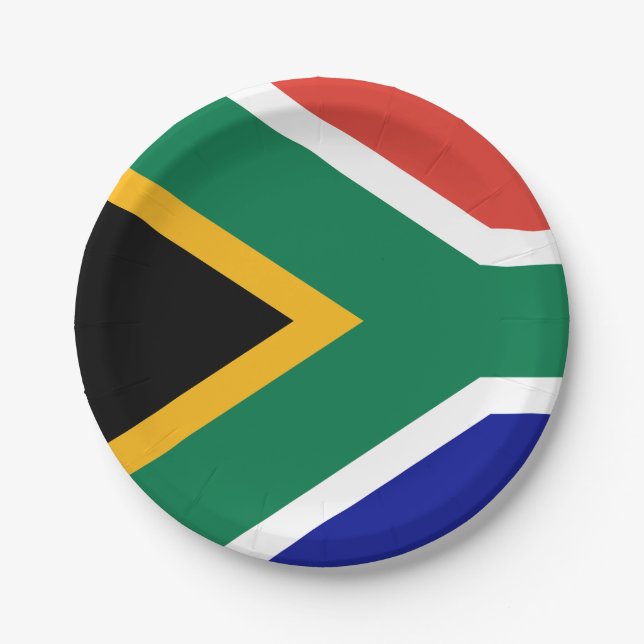 South African Flag Pappteller (Vorderseite)