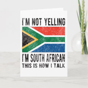South African Roots South Africa Flag Heritage Karte