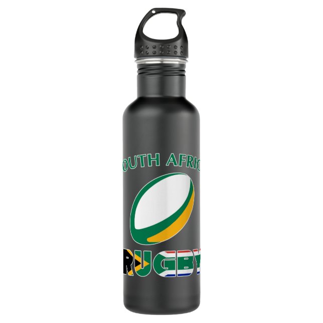 South African Rugby Team Hoodie Pullover Hoodie Edelstahlflasche (Vorderseite)