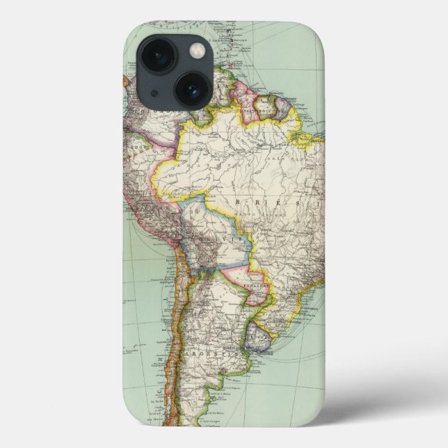South America 42 Case-Mate iPhone Hülle (Rückseite)