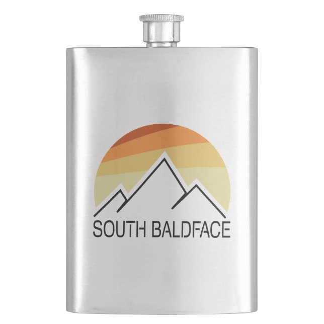 South Baldface New Hampshire Retro Flachmann (Vorderseite)