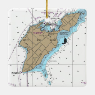 South Bass Island OH Schönheitsdiagramm Keramikornament